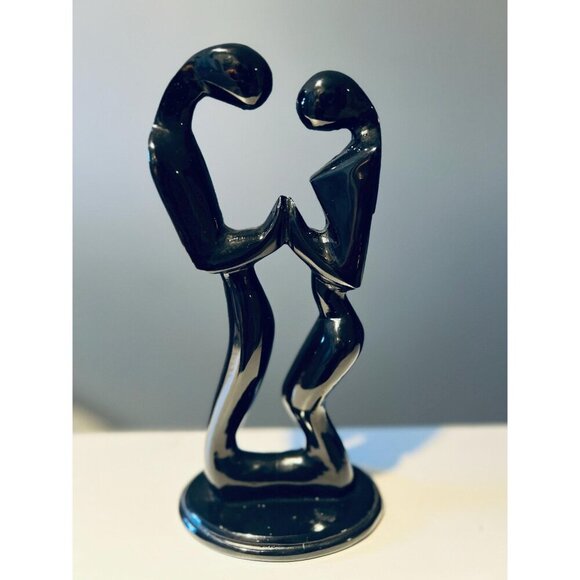 Forever Love – Black Marble Sculpture - 10” Tall - Picture 2 of 8